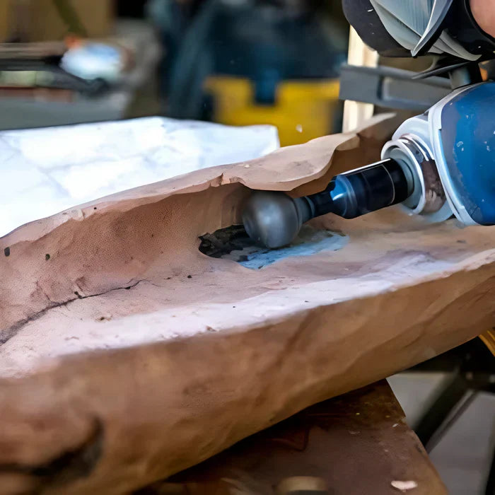 Kugelförmiger Holz-Fräsaufsatz für Winkelschleifer – grobe Materialabnahme in Sekunden | Aus Karbonstahl, langlebig | Für Schnitzen, Aushöhlen, Formen