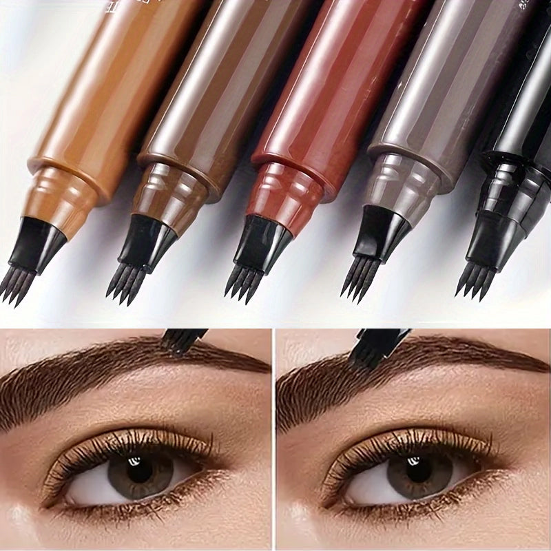 Augenbrauenstift mit Microblading-Effekt | Präziser Applikator für Härchen-Look | Wasser- &amp; schweißbeständig, mehrere Farben