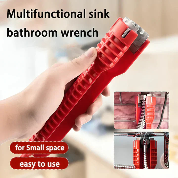 MultiFix 8-in-1 Mehrzweck-Maulschlüssel | verstellbar für verschiedene Mutterngrößen | kompakt, leicht &amp; korrosionsbeständig | 260 mm