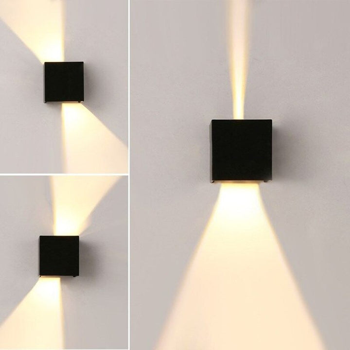 HelleNacht™ Lampada da parete LED premium | Impermeabile IP65 | Sensore di movimento | Luce calda up &amp; down