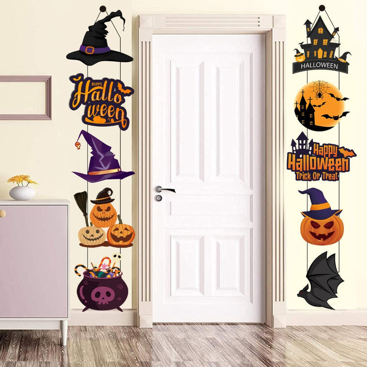 SpookyWelcome™ Doormort Halloween Door Hanger Set - 3/10 pcs.