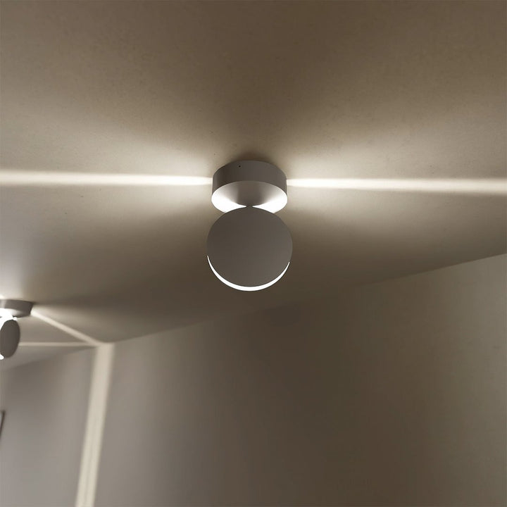 LED wall light with spotlight function | 360° rotatable light element | double-sided beam for square light effect, water-resistant