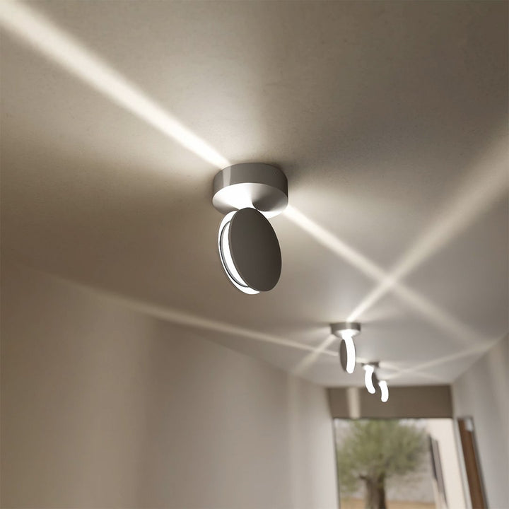 LED wall light with spotlight function | 360° rotatable light element | double-sided beam for square light effect, water-resistant