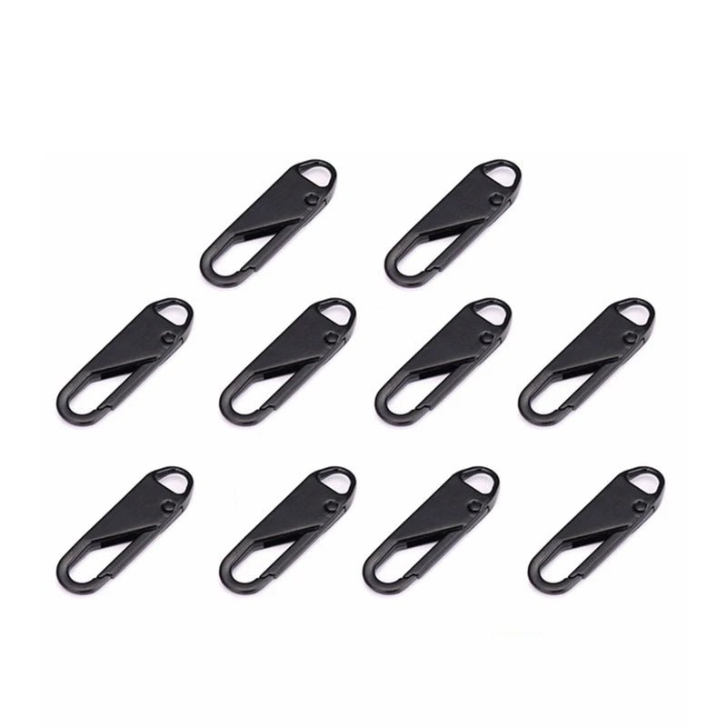 Zipper repair clip made of metal – GripFixPro for jackets, suitcases &amp; backpacks | Mounted in seconds without tools | 5+5 set