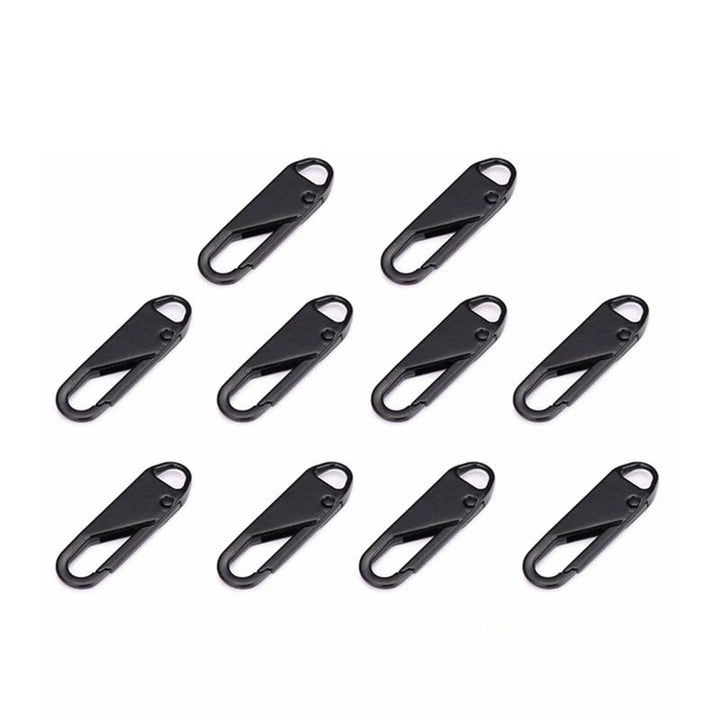 Zipper repair clip made of metal – GripFixPro for jackets, suitcases &amp; backpacks | Mounted in seconds without tools | 5+5 set