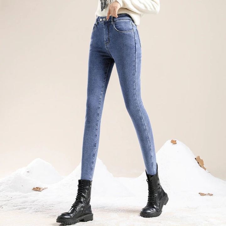 WinterFlexJeans™ lined women’s winter jeans | high waist | slim fit &amp; warming fleece | windproof &amp; comfortable