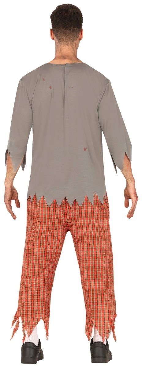 Herren Zombie Kostüm Schuluniform | 4-teiliges Halloween Kostüm mit Jacke, T-Shirt, Hose und Krawatte