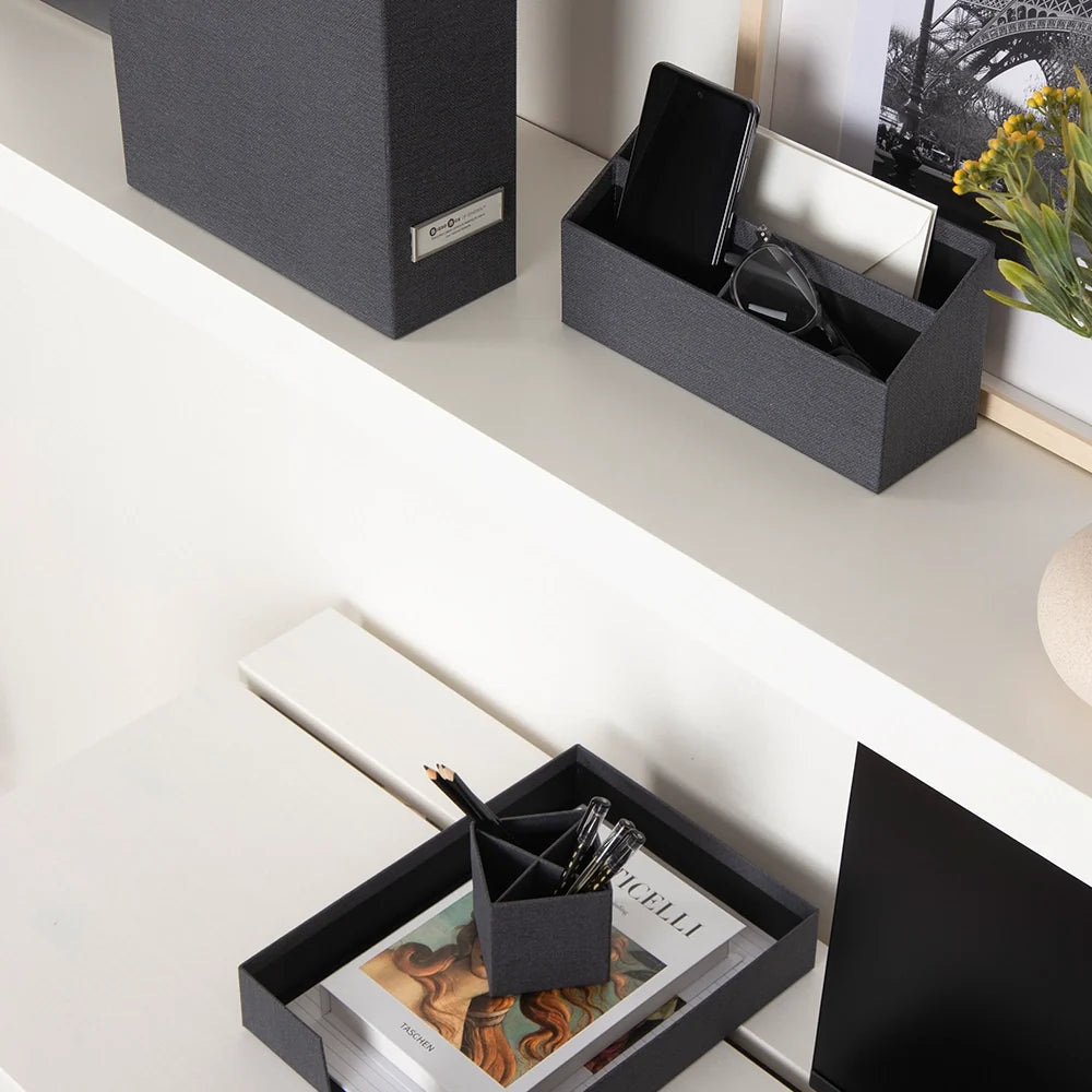 Schreibtisch-Organizer 4-teilig | Büro-Set mit Briefablage, Stiftehalter, Zeitschriftenhalter und Organizer