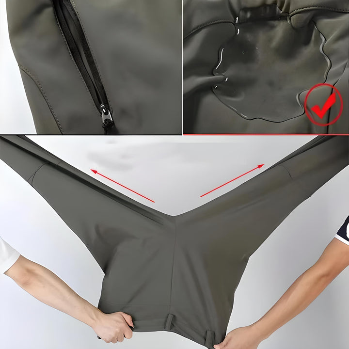 Pantalon de randonnée pour femmes | Imperméable &amp; doublé polaire | Pantalon de trekking outdoor avec poches &amp; bas de jambes élastiques